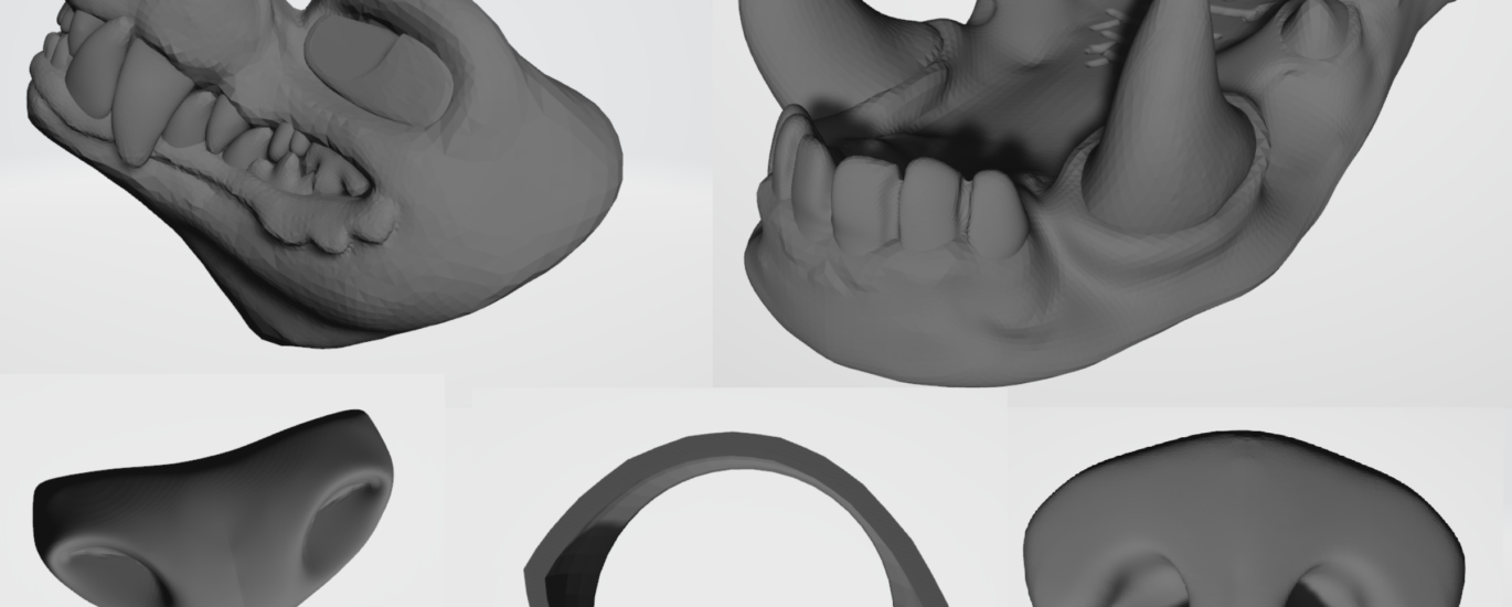 3D renderings of base head, lower jaw, follow-me eye, noses, and claws. These are only a sampling of the future offerings!